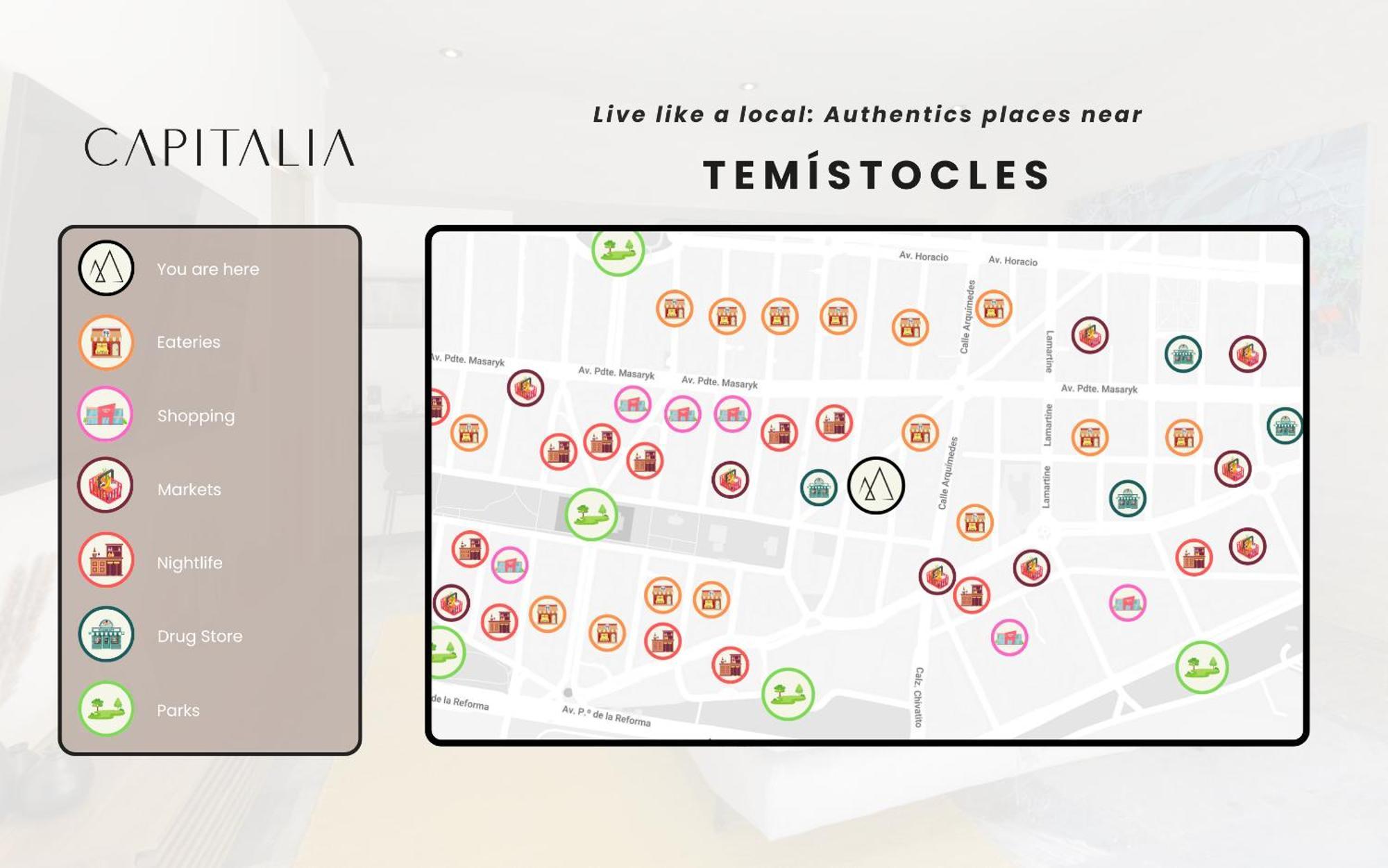 Capitalia - Luxury Apartments - Temistocles 40 เม็กซิโกซิตี้ ภายนอก รูปภาพ